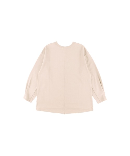 ALEXIA STAM（アリシアスタン）の「Back Zip Long Sleeve Tee/バックジップロングスリーブティー（Tシャツ/カットソー・レディース・チャコールグレー/モカ/グレイッシュベージュ・FREE）」の14枚目の写真