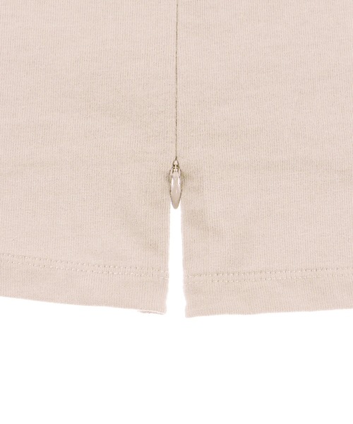 ALEXIA STAM（アリシアスタン）の「Back Zip Long Sleeve Tee/バックジップロングスリーブティー（Tシャツ/カットソー・レディース・チャコールグレー/モカ/グレイッシュベージュ・FREE）」の11枚目の写真