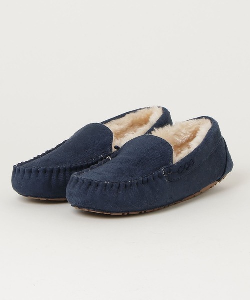 LibertyDoll（リバティードール）の「LibertyDoll フラットモカシンレースボアスリッポンシューズ（モカシン/デッキシューズ・レディース・ライトグレー/ダークブラウン/ブラック/ダークグレー/ベージュ/ネイビー/キャメル・S/LL/M/L）」の19枚目の写真