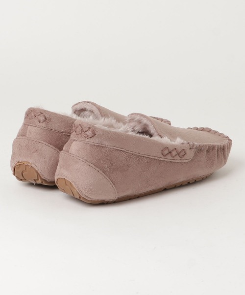 LibertyDoll（リバティードール）の「LibertyDoll フラットモカシンレースボアスリッポンシューズ（モカシン/デッキシューズ・レディース・ライトグレー/ダークブラウン/ブラック/ダークグレー/ベージュ/ネイビー/キャメル・S/LL/M/L）」の15枚目の写真