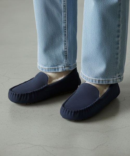 LibertyDoll（リバティードール）の「LibertyDoll フラットモカシンレースボアスリッポンシューズ（モカシン/デッキシューズ・レディース・ライトグレー/ダークブラウン/ブラック/ダークグレー/ベージュ/ネイビー/キャメル・S/LL/M/L）」の12枚目の写真