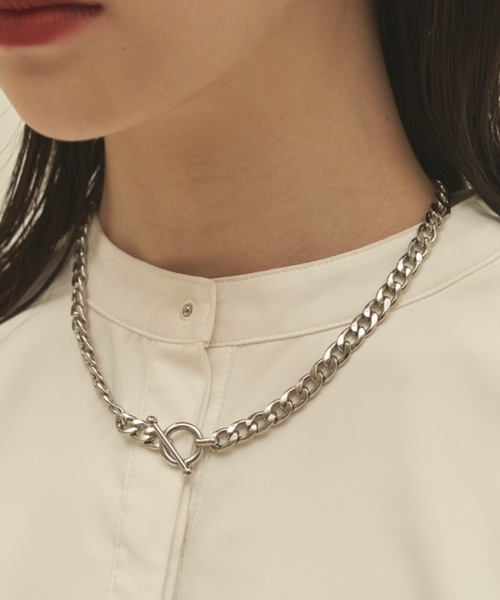 muku（ムク）の「2wayマントルチェーンネックレス / サージカルステンレス（ネックレス・レディース・ゴールド/シルバー・FREE）」の4枚目の写真