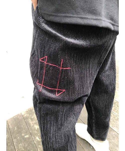 BURNOUT（バーンアウト）の「【BURNOUT】ワイド パンツ 9/10 レングス（その他パンツ・メンズ・ブラック・M/L）」の6枚目の写真