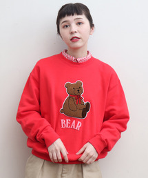 CHILD WOMAN | BEARさがら刺繍 スウェットプルオーバー(スウェット)