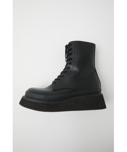 MOUSSY（マウジー）の「PLATFORM LACE UP ブーツ（ブーツ）」 - WEAR