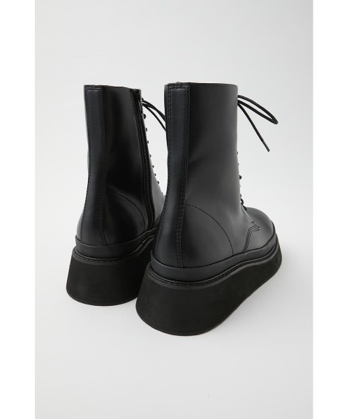 MOUSSY(マウジー)の「PLATFORM LACE UP ブーツ(ブーツ・レディース・バーガンディー/ブラック・SMALL/LARGE/MEDIUM)」の14枚目の写真
