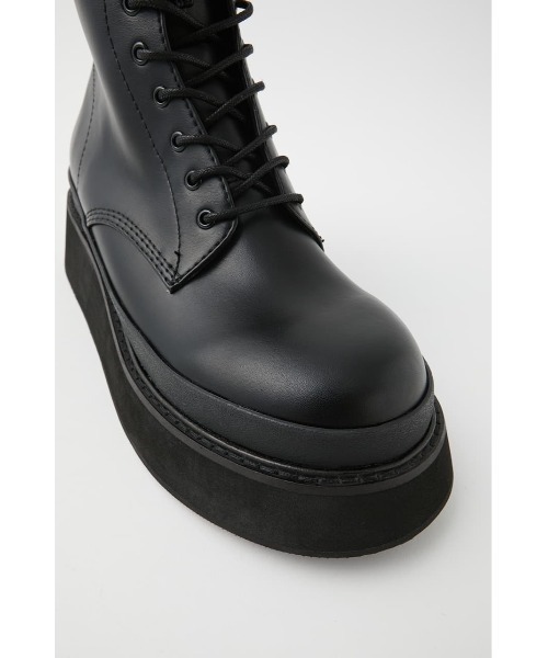 MOUSSY(マウジー)の「PLATFORM LACE UP ブーツ(ブーツ・レディース・バーガンディー/ブラック・SMALL/LARGE/MEDIUM)」の15枚目の写真
