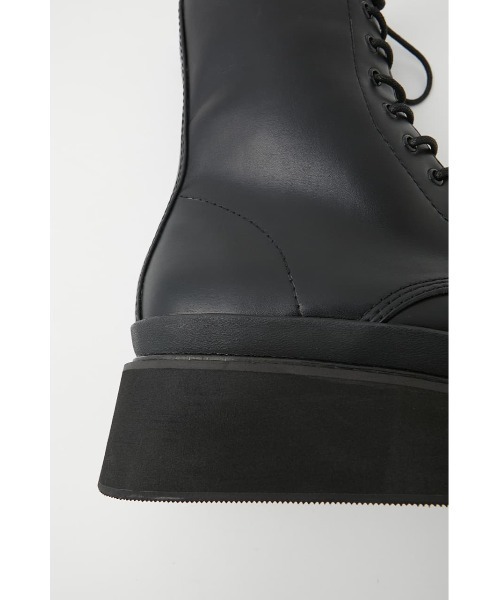 MOUSSY(マウジー)の「PLATFORM LACE UP ブーツ(ブーツ・レディース・バーガンディー/ブラック・SMALL/LARGE/MEDIUM)」の16枚目の写真