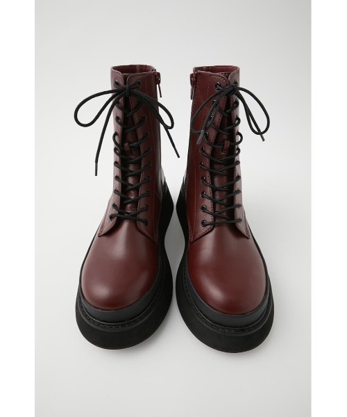 MOUSSY(マウジー)の「PLATFORM LACE UP ブーツ(ブーツ・レディース・バーガンディー/ブラック・SMALL/LARGE/MEDIUM)」の21枚目の写真