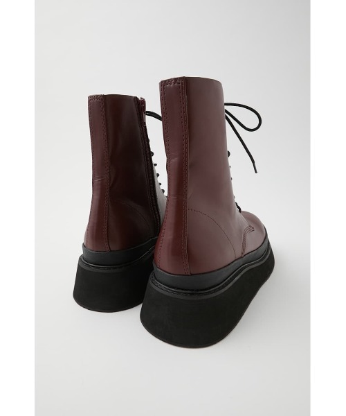 MOUSSY(マウジー)の「PLATFORM LACE UP ブーツ(ブーツ・レディース・バーガンディー/ブラック・SMALL/LARGE/MEDIUM)」の22枚目の写真