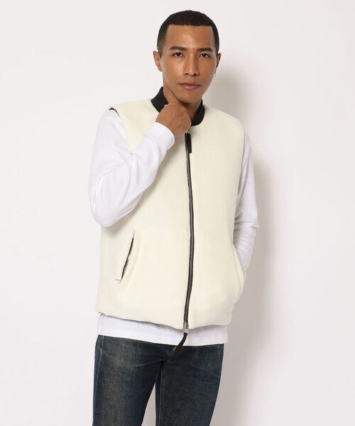 DUVETICA（デュベティカ）の「DUVETICA/デュベティカ/CAPRAIA-VEST（ダウンジャケット/コート・メンズ・ホワイト/ブラック・46/48/50/52）」の5枚目の写真