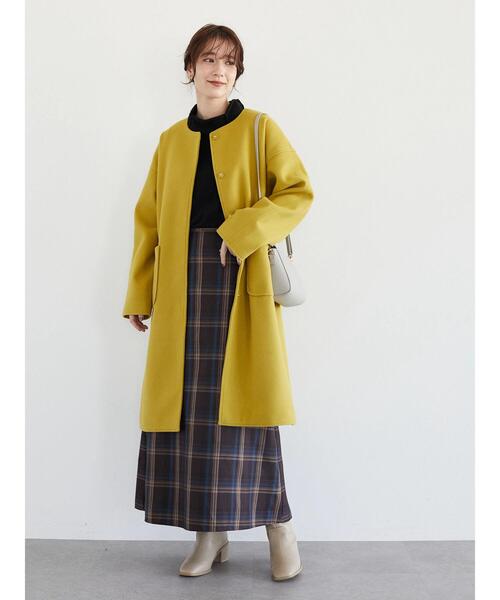 Sugar spoon（シュガースプーン）の「・SUGAR SPOON チェックセミフレアスカート＊（スカート・レディース・ブラック/ブラウン・FREE）」の5枚目の写真