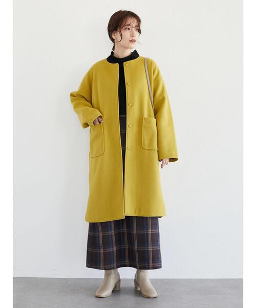 Sugar spoon（シュガースプーン）の「・SUGAR SPOON チェックセミフレアスカート＊（スカート・レディース・ブラック/ブラウン・FREE）」の6枚目の写真