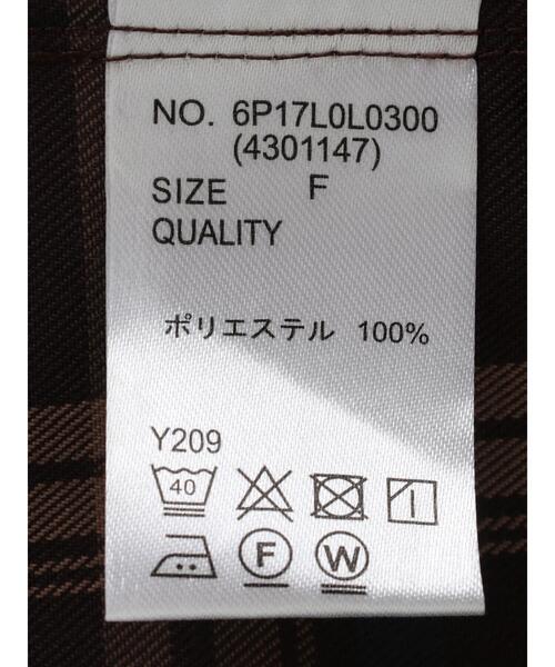 Sugar spoon（シュガースプーン）の「・SUGAR SPOON チェックセミフレアスカート＊（スカート・レディース・ブラック/ブラウン・FREE）」の15枚目の写真