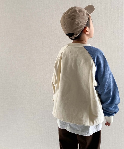 CIAOPANIC TYPY（チャオパニックティピー）の「□【KIDS】アシメラグランロゴスウェット（スウェット・キッズ・チャコールグレー/イエロー/ブルー・SMALL/MEDIUM/LARGE/X-LARGE/XX-LARGE）」の10枚目の写真