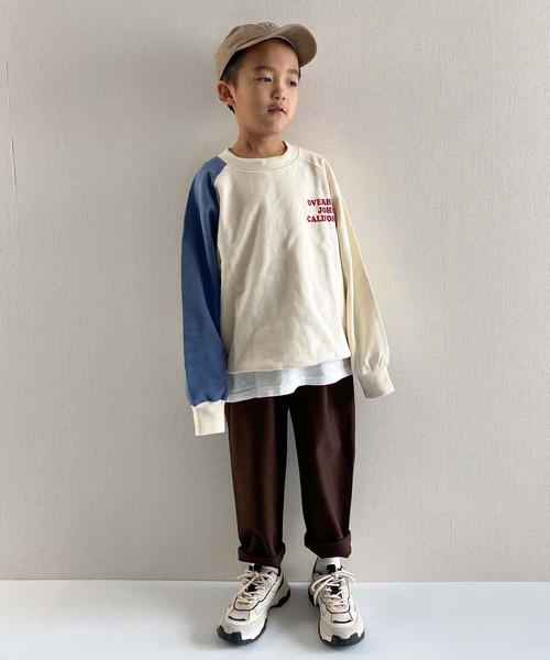 CIAOPANIC TYPY（チャオパニックティピー）の「□【KIDS】アシメラグランロゴスウェット（スウェット・キッズ・チャコールグレー/イエロー/ブルー・SMALL/MEDIUM/LARGE/X-LARGE/XX-LARGE）」の11枚目の写真