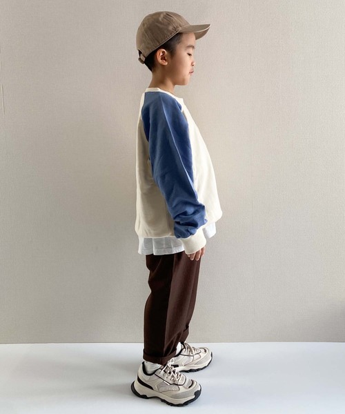 CIAOPANIC TYPY（チャオパニックティピー）の「□【KIDS】アシメラグランロゴスウェット（スウェット・キッズ・チャコールグレー/イエロー/ブルー・SMALL/MEDIUM/LARGE/X-LARGE/XX-LARGE）」の13枚目の写真