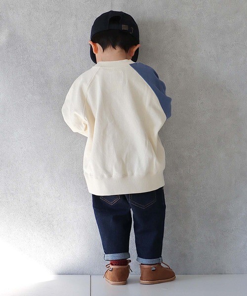 CIAOPANIC TYPY（チャオパニックティピー）の「□【KIDS】アシメラグランロゴスウェット（スウェット・キッズ・チャコールグレー/イエロー/ブルー・SMALL/MEDIUM/LARGE/X-LARGE/XX-LARGE）」の5枚目の写真