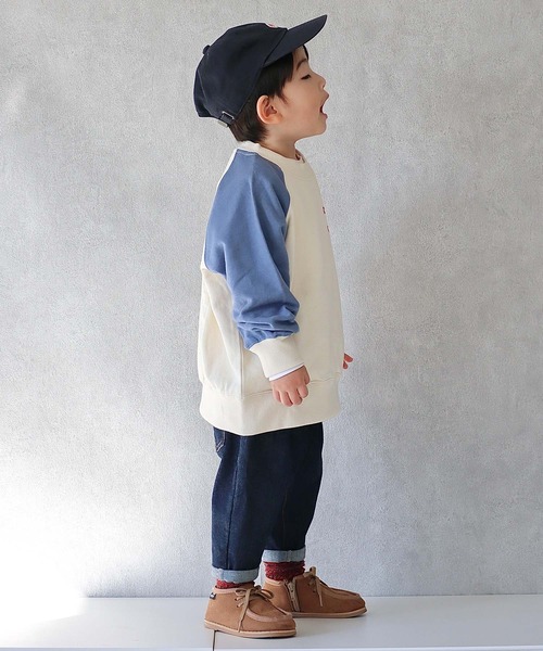 CIAOPANIC TYPY（チャオパニックティピー）の「□【KIDS】アシメラグランロゴスウェット（スウェット・キッズ・チャコールグレー/イエロー/ブルー・SMALL/MEDIUM/LARGE/X-LARGE/XX-LARGE）」の7枚目の写真