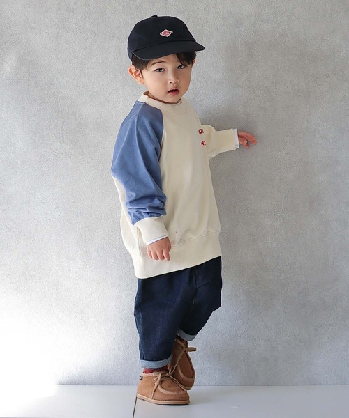 CIAOPANIC TYPY（チャオパニックティピー）の「□【KIDS】アシメラグランロゴスウェット（スウェット・キッズ・チャコールグレー/イエロー/ブルー・SMALL/MEDIUM/LARGE/X-LARGE/XX-LARGE）」の8枚目の写真