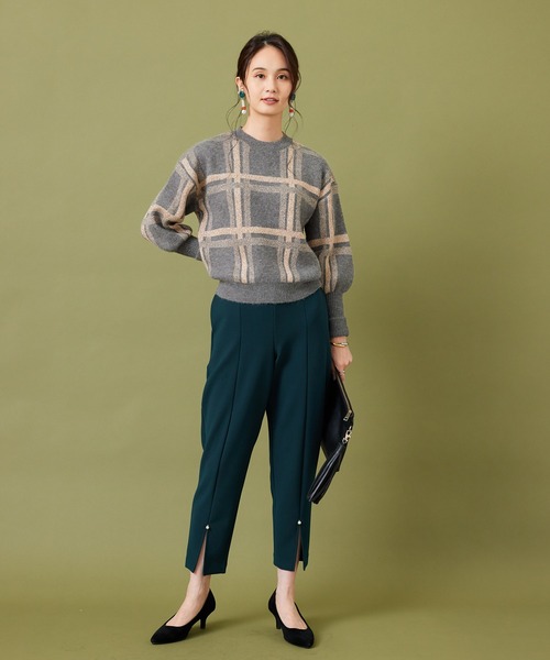 JETSET SOLO PLUS (ジェットセットソロプラス)の「【Derhy】ラメ ビッグチェックニット(ニット/セーター・レディース・ブラック系/グレー系・36)」の4枚目の写真