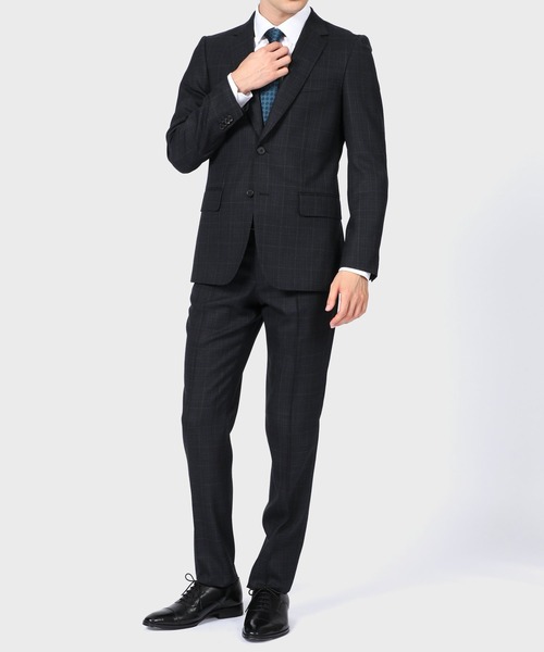 美品 24/7 スーツ 3ピース シングル 2B チェック リバーシブル S位 trim_ofkss_itembc8c2e44e05a11e