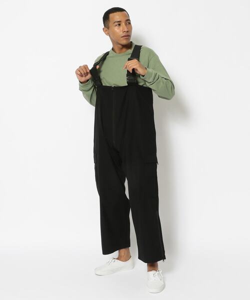 MANASTASH（マナスタッシュ）の「MANASTASH/マナスタッシュ　RIB CARGO OVERALL　リブカーゴオーバーオール（その他パンツ・メンズ・ブラック・MEDIUM/LARGE）」の2枚目の写真
