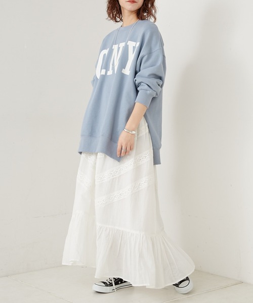 CIAOPANIC TYPY（チャオパニックティピー）の「indiaコットンボイルレーススカート（スカート・レディース・パープル/ホワイト/オレンジ/グリーン・ONE SIZE）」の15枚目の写真