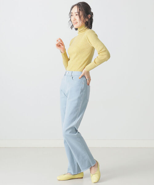 BEAMS LIGHTS（ビームスライツ）の「BEAMS LIGHTS / カラー ストレート パンツ（その他パンツ・レディース・サックスブルー/オレンジ系その他・38/36）」の14枚目の写真