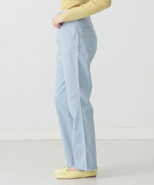 BEAMS LIGHTS（ビームスライツ）の「BEAMS LIGHTS / カラー ストレート パンツ（その他パンツ・レディース・サックスブルー/オレンジ系その他・38/36）」の4枚目の写真