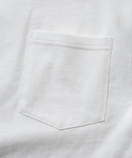 FIRST DOWN（ファーストダウン）の「バギー TEE ショートスリーブ コットン ヘビー ジャージ（Tシャツ/カットソー・メンズ・ホワイト/ブラック/ネイビー/レッド/ライトカーキ・S/M/L/XL）」の6枚目の写真