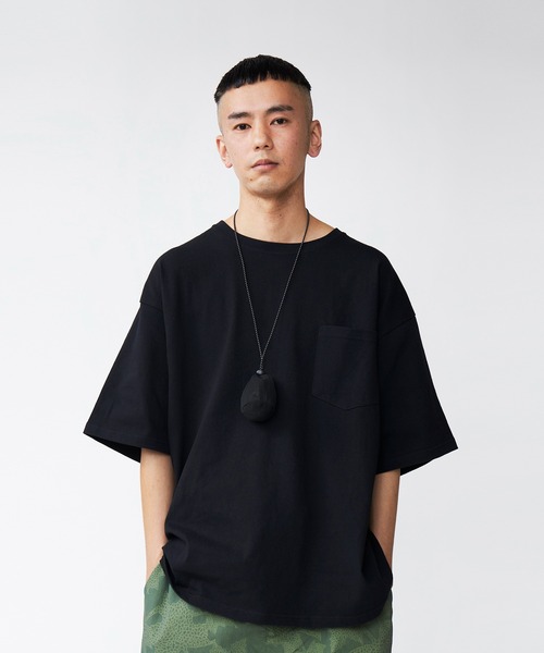 FIRST DOWN（ファーストダウン）の「バギー TEE ショートスリーブ コットン ヘビー ジャージ（Tシャツ/カットソー・メンズ・ホワイト/ブラック/ネイビー/レッド/ライトカーキ・S/M/L/XL）」の16枚目の写真