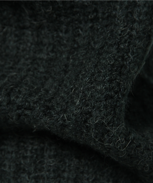 OUTLET（アウトレット）の「【WHO'S WHO gallery】後ロZIPハイネックプルオーバー（ニット/セーター・レディース・チャコールグレー/グリーン/オフホワイト・FREE）」の10枚目の写真
