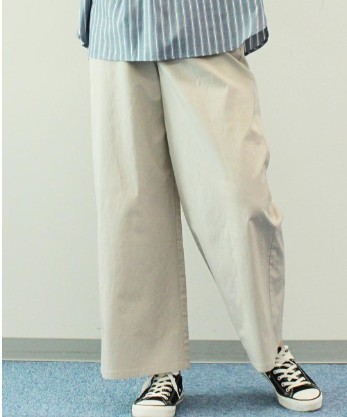 MB mint breeze(エムビーミントブリーズ)の「【M~5L大きいサイズ】セミワイドシルエットパンツ(その他パンツ・レディース・グレー/ブラック/ベージュ・LL/5L/M/3L/4L/L)」の3枚目の写真