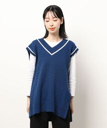 ＪＵＧＬＡＮＳ | ☆  旬な着こなしに。Vネックチルデンベスト　S5516(ベスト)