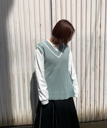 ＪＵＧＬＡＮＳ | ☆  旬な着こなしに。Vネックチルデンベスト　S5516(ベスト)