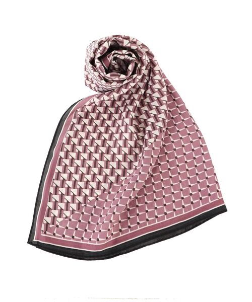 dazzlin（ダズリン）の「モダンプリントスカーフ（ストール/ショール・レディース・ピンク/グリーン・FREE）」の2枚目の写真