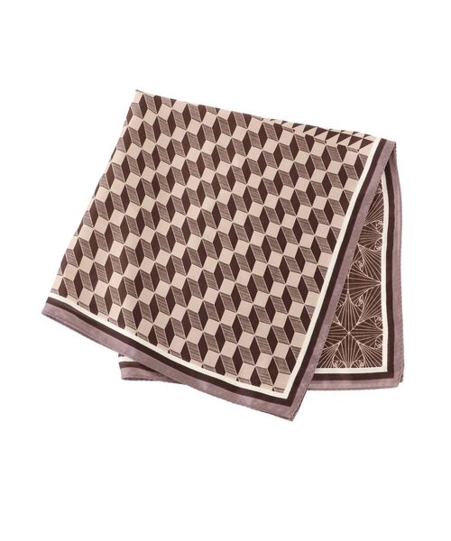 dazzlin（ダズリン）の「モダンプリントスカーフ（ストール/ショール・レディース・ピンク/グリーン・FREE）」の4枚目の写真