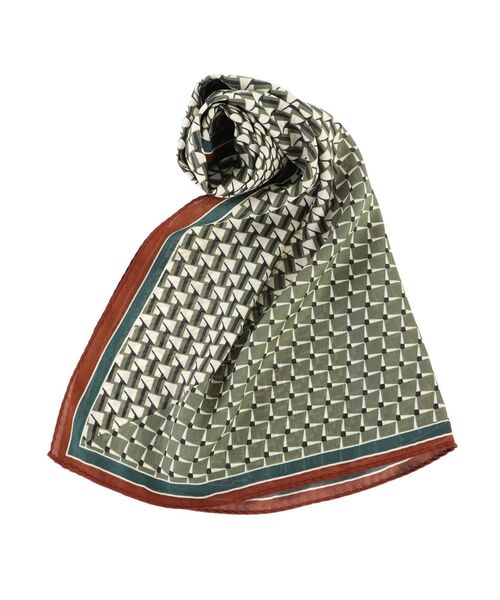 dazzlin（ダズリン）の「モダンプリントスカーフ（ストール/ショール・レディース・ピンク/グリーン・FREE）」の8枚目の写真