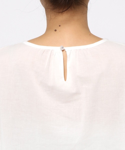 LEPSIM（レプシィム）の「ソデレースブラウス　262589（シャツ/ブラウス・レディース・ブラック/オフホワイト・FREE）」の12枚目の写真