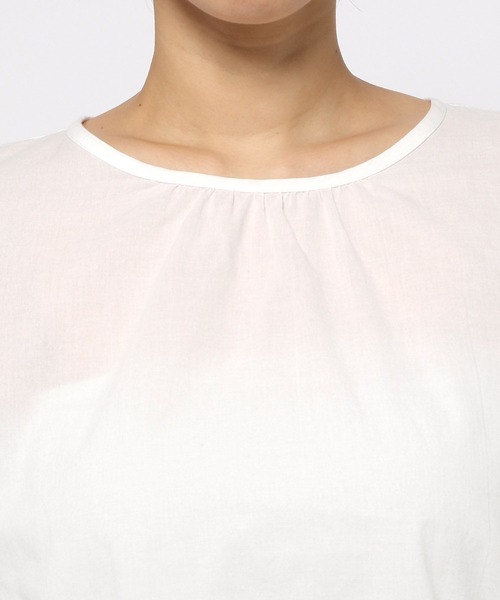 LEPSIM（レプシィム）の「ソデレースブラウス　262589（シャツ/ブラウス・レディース・ブラック/オフホワイト・FREE）」の8枚目の写真