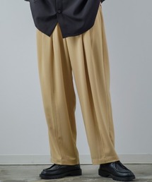 improves | ナチュラルストレッチ バルーンシルエット タックパンツ セットアップ対応(スラックス)