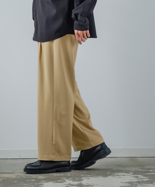 improves（インプローブス）の「ナチュラルストレッチ バルーンシルエット タックパンツ セットアップ対応（スラックス・メンズ・ベージュ/ピンク/グリーン/ラベンダー・MEDIUM/LARGE）」の13枚目の写真