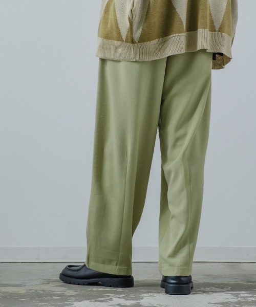 improves（インプローブス）の「ナチュラルストレッチ バルーンシルエット タックパンツ セットアップ対応（スラックス・メンズ・ベージュ/ピンク/グリーン/ラベンダー・MEDIUM/LARGE）」の20枚目の写真