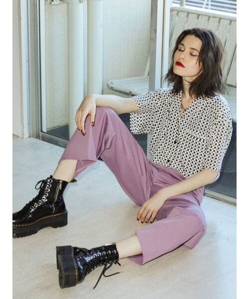 jouetie（ジュエティ）の「ショートレングスシャツ（シャツ/ブラウス・レディース・ブラウン/オフホワイト/イエロー/グリーン・MEDIUM）」の15枚目の写真