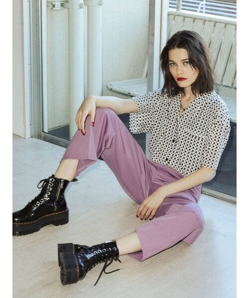 jouetie（ジュエティ）の「ショートレングスシャツ（シャツ/ブラウス・レディース・ブラウン/オフホワイト/イエロー/グリーン・MEDIUM）」の16枚目の写真