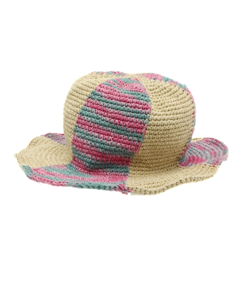 チチカカ（チチカカ）の「コットンニットチューリップハット（ハット・レディース・ピンク/ライトグリーン・FREE）」の7枚目の写真