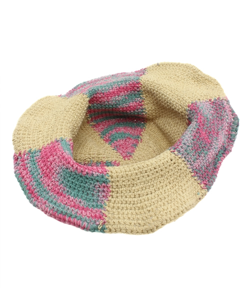 チチカカ（チチカカ）の「コットンニットチューリップハット（ハット・レディース・ピンク/ライトグリーン・FREE）」の10枚目の写真