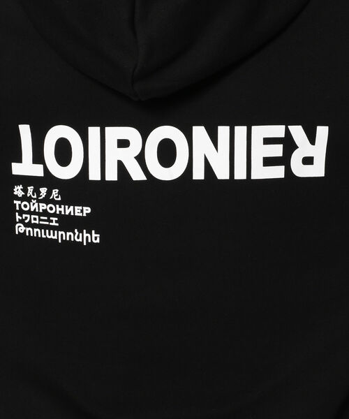 Toironier（トワロニエ）の「【WEB LIMITED】TOIRONIER/トワロニエ/DAILY LINE PULL PARKA/デイリーラインプルパーカー（パーカー・メンズ・ホワイト/ブラック・1/2）」の8枚目の写真