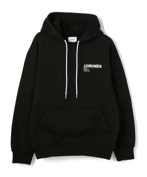 Toironier（トワロニエ）の「【WEB LIMITED】TOIRONIER/トワロニエ/DAILY LINE PULL PARKA/デイリーラインプルパーカー（パーカー・メンズ・ホワイト/ブラック・1/2）」の2枚目の写真